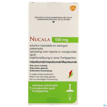 Nucala 100mg sol inj ser preremplie  1 x 1ml