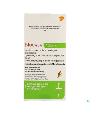Nucala 100mg sol inj ser preremplie  1 x 1ml