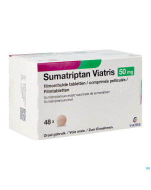 Sumatriptan viatris 50mg comp pell 48