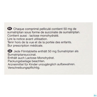 Sumatriptan viatris 50mg comp pell 48