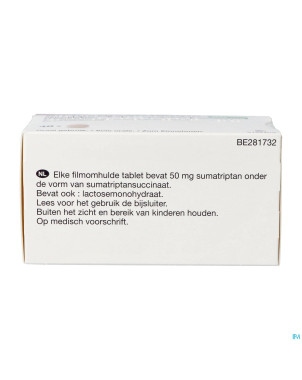 Sumatriptan viatris 50mg comp pell 48
