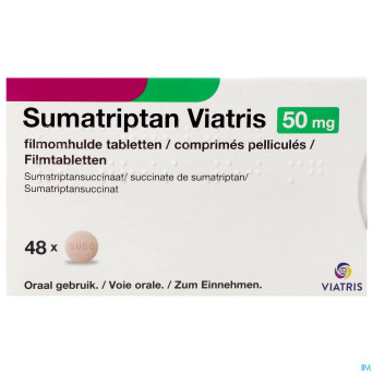 Sumatriptan viatris 50mg comp pell 48