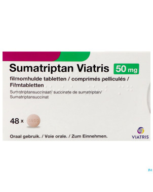 Sumatriptan viatris 50mg comp pell 48