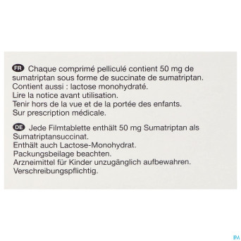 Sumatriptan viatris 50mg comp pell 48