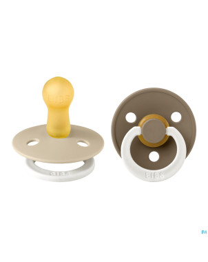 Bibs 2 sucette duo glow in dark vanilla/oak