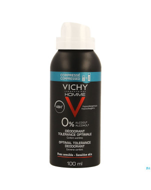Vichy homme deo aero tolerance optimale 48h  100ml
