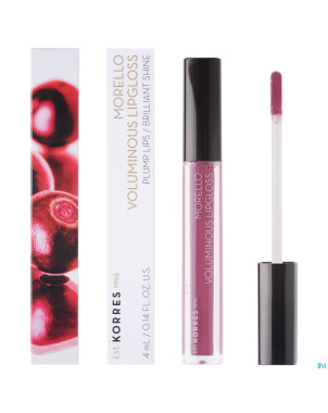 Korres km lipgloss morello 27 berry purple    4ml