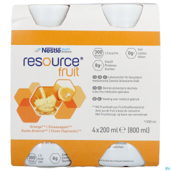Resource fruit orange    4x200ml 12415272