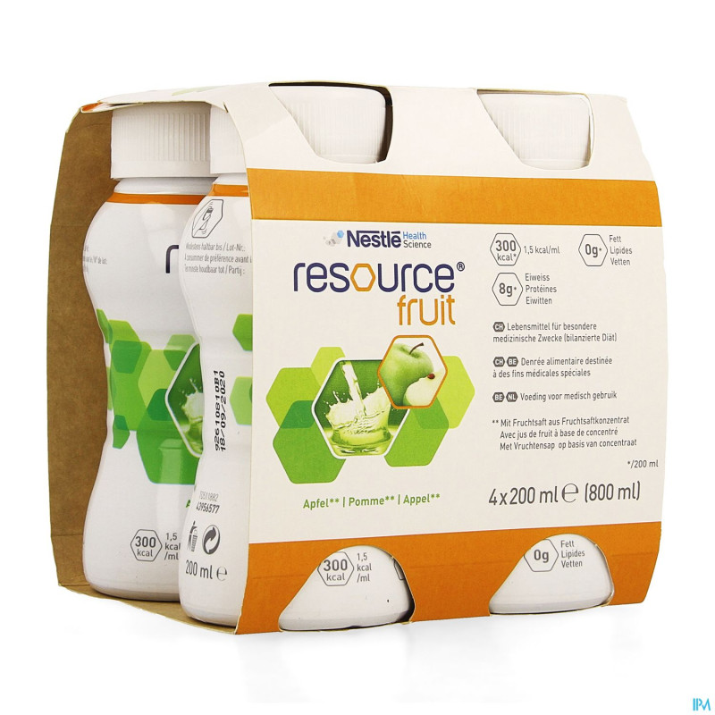 Resource fruit pomme    4x200ml 12415241