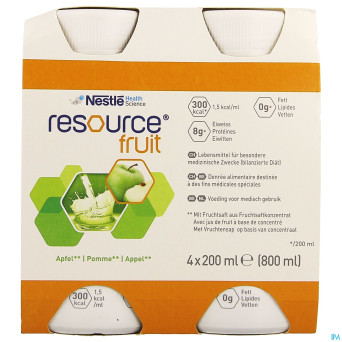 Resource fruit pomme    4x200ml 12415241