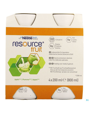 Resource fruit pomme    4x200ml 12415241