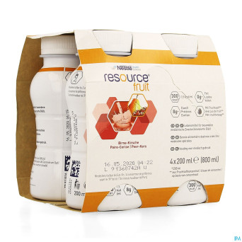 Resource fruit poire cerise    4x200ml 12415255