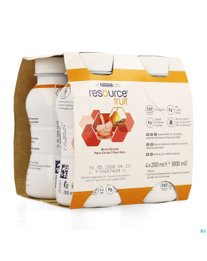 Resource fruit poire cerise    4x200ml 12415255