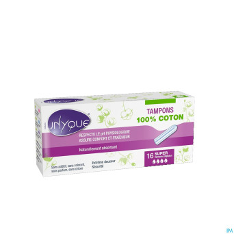 Unyque tampons bio super + applicateur    16