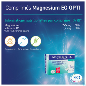 Magnesium eg opti 225mg comp 60