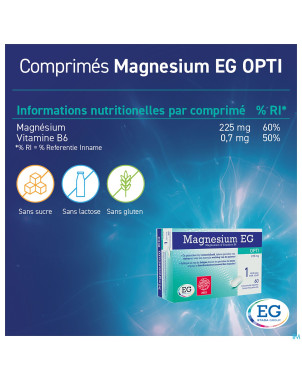 Magnesium eg opti 225mg comp 60