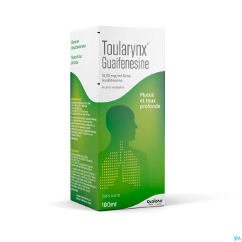 Toularynx guaifenesine 13,33mg/ml sirop    180ml