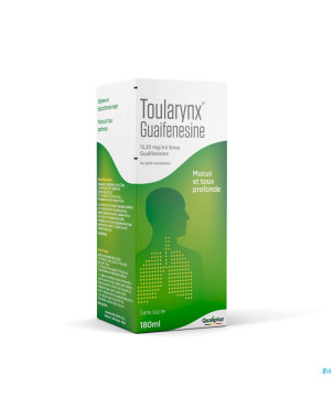 Toularynx guaifenesine 13,33mg/ml sirop    180ml