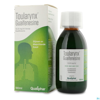 Toularynx guaifenesine 13,33mg/ml sirop    180ml
