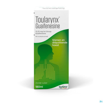 Toularynx guaifenesine 13,33mg/ml sirop    180ml