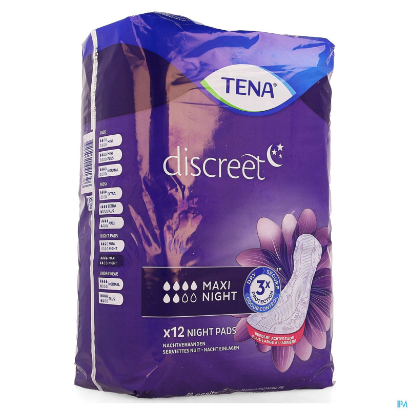 Tena discreet maxi night    12