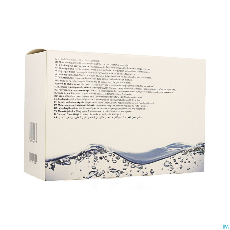 Caphosol solution bain bouche    amp 15ml 32