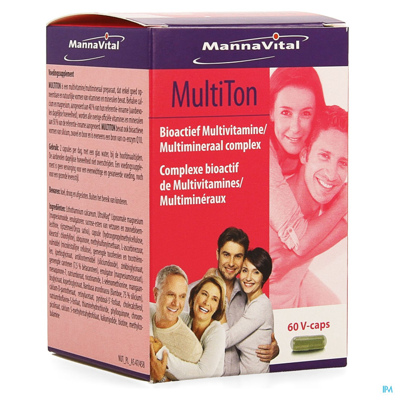 Mannavital multiton    v-caps 60