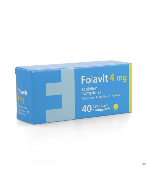 Folavit 4mg comp  40 x 4mg nf rempl.1351394