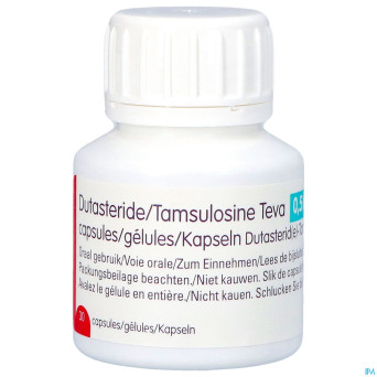 Dutasteride tamsulosine teva 0,5mg/0,4mg  caps  30