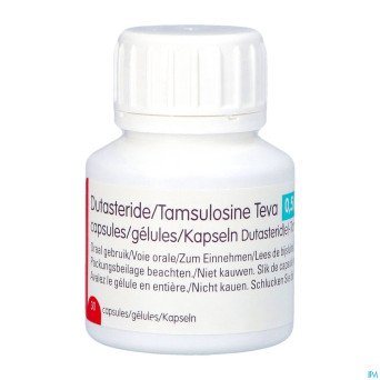 Dutasteride tamsulosine teva 0,5mg/0,4mg  caps  30