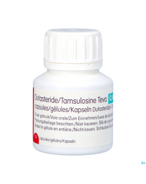 Dutasteride tamsulosine teva 0,5mg/0,4mg  caps  30