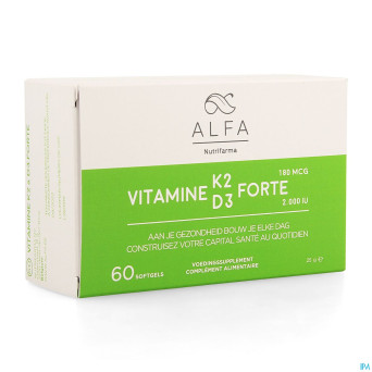Alfa vitamine k2 d3 forte    softgel 60