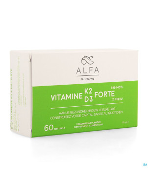 Alfa vitamine k2 d3 forte    softgel 60