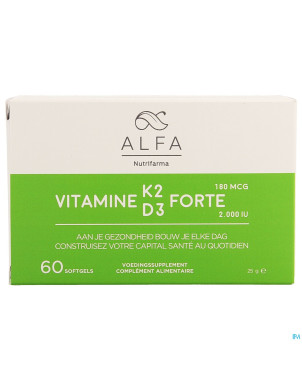 Alfa vitamine k2 d3 forte    softgel 60