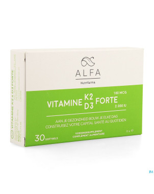 Alfa vitamine k2  d3 forte    softgel 30