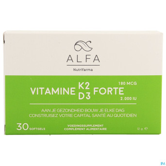 Alfa vitamine k2  d3 forte    softgel 30