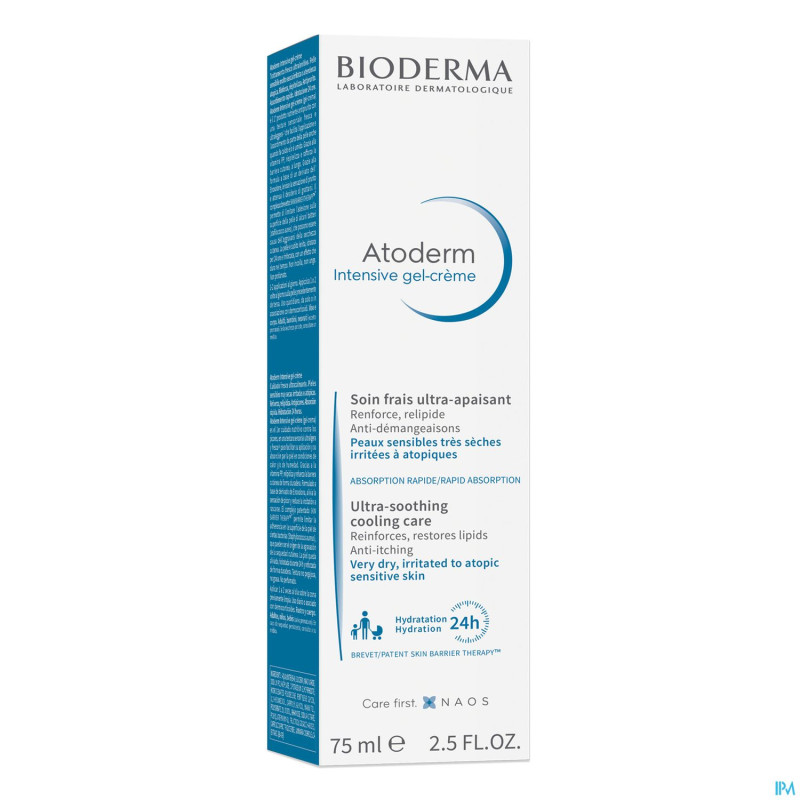 Bioderma atoderm intensive gel creme    tube 75ml