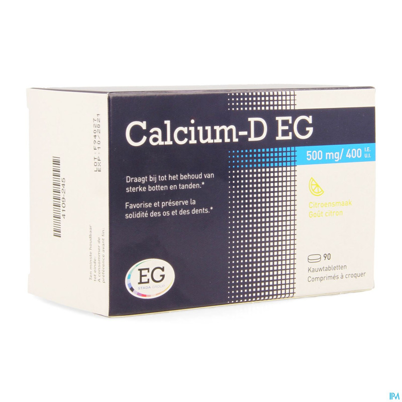Calcium-d eg  500mg/400iu    comp croq 90