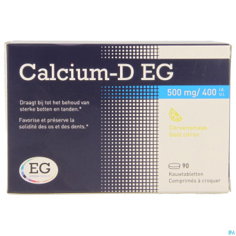 Calcium-d eg  500mg/400iu    comp croq 90
