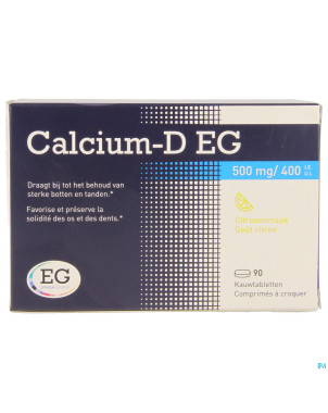 Calcium-d eg  500mg/400iu    comp croq 90