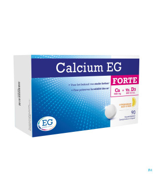 Calcium eg forte 1000mg/800ui citron comp croq 90