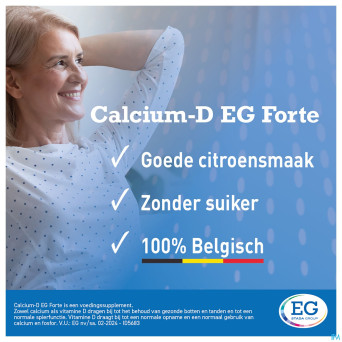 Calcium eg forte 1000mg/800ui citron comp croq 90