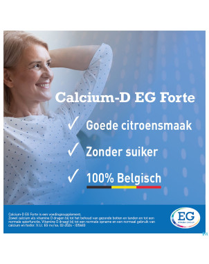 Calcium eg forte 1000mg/800ui citron comp croq 90