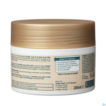 Kneipp gommage creme & huile silky secret 200ml