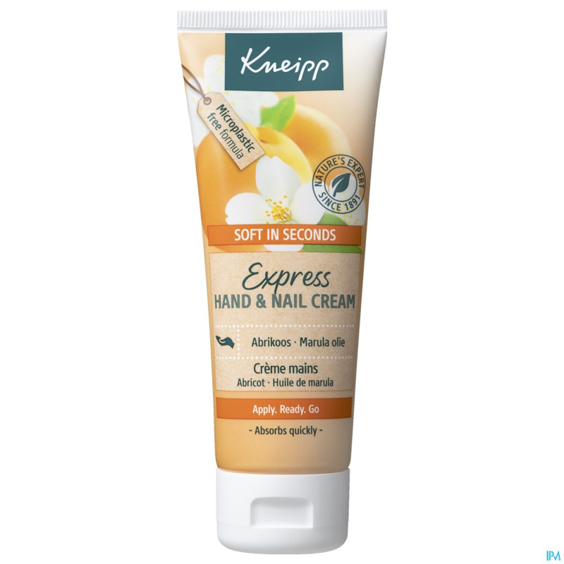 Kneipp seconde creme mains & ongles abricot 75ml