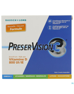 Preservision 3 + vit d3    caps 180
