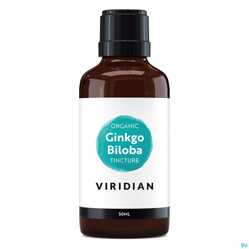 Viridian organic ginkgo biloba tincture 50ml