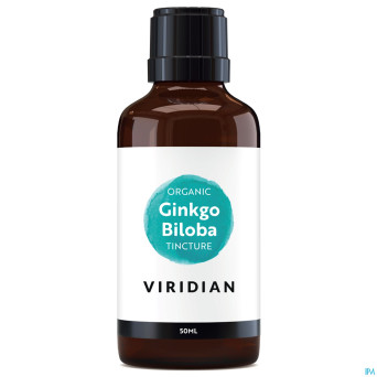 Viridian organic ginkgo biloba tincture 50ml