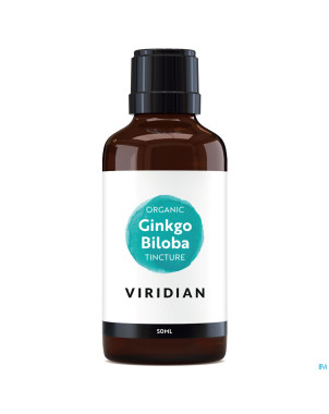 Viridian organic ginkgo biloba tincture 50ml