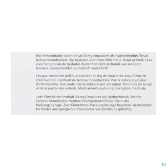 Cinacalcet ab 30mg comp pell  28 x 30mg